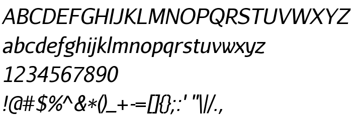 Previzualizare font AurulentSans-Italic