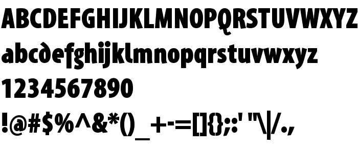 Previzualizare font Santana-BlackCondensed