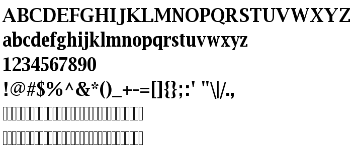 Previzualizare font Luxi Serif Bold