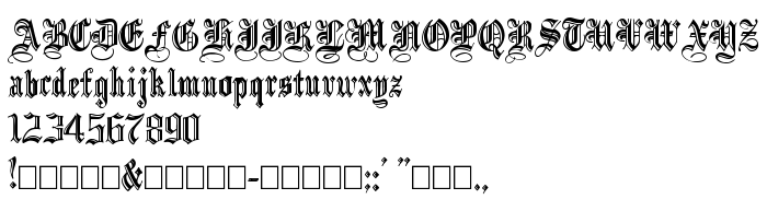 Previzualizare font IncisedBlack Normal