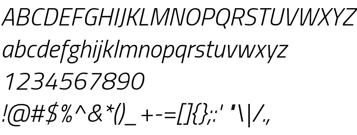 Previzualizare font Titillium Light Italic