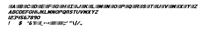 Previzualizare font Bamf Italic