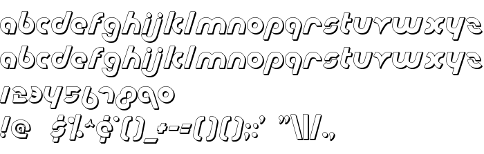Previzualizare font Metroplex Shadow