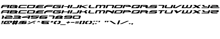 Previzualizare font Alexis Expanded Italic