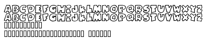 Previzualizare font PizzaDudeFatOutline