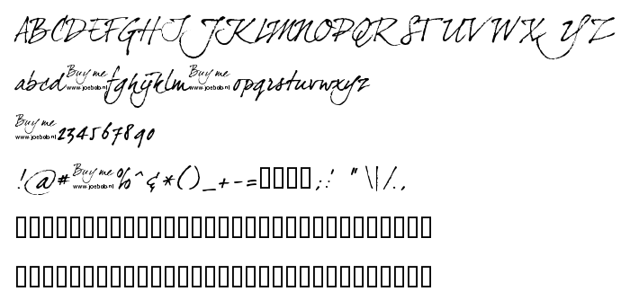 Previzualizare font dearJoe four