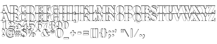 Previzualizare font a_BodoniOrtoTitulSh Black