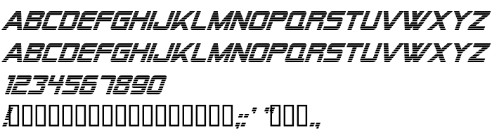 Previzualizare font Alien Encounters Italic