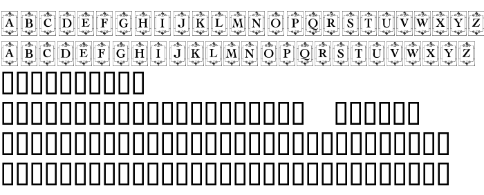 Previzualizare font KR Deco Caps One