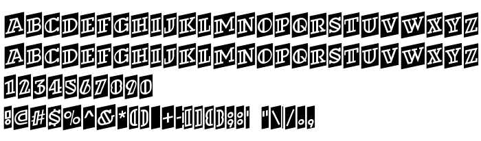 Previzualizare font a_DexterDecorCmUp