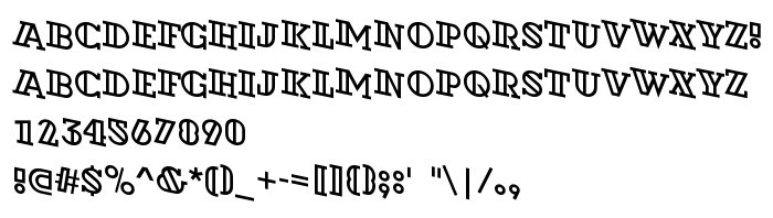 Previzualizare font a_DexterOtlSpDn
