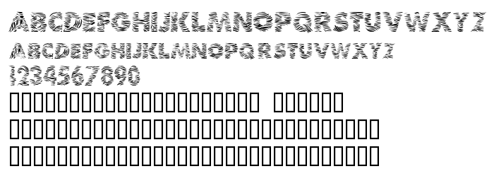 Previzualizare font Zebra