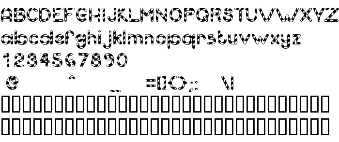 Previzualizare font Candy Cane (Unregistered)