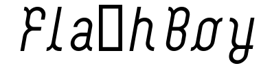 Font FlashBoy